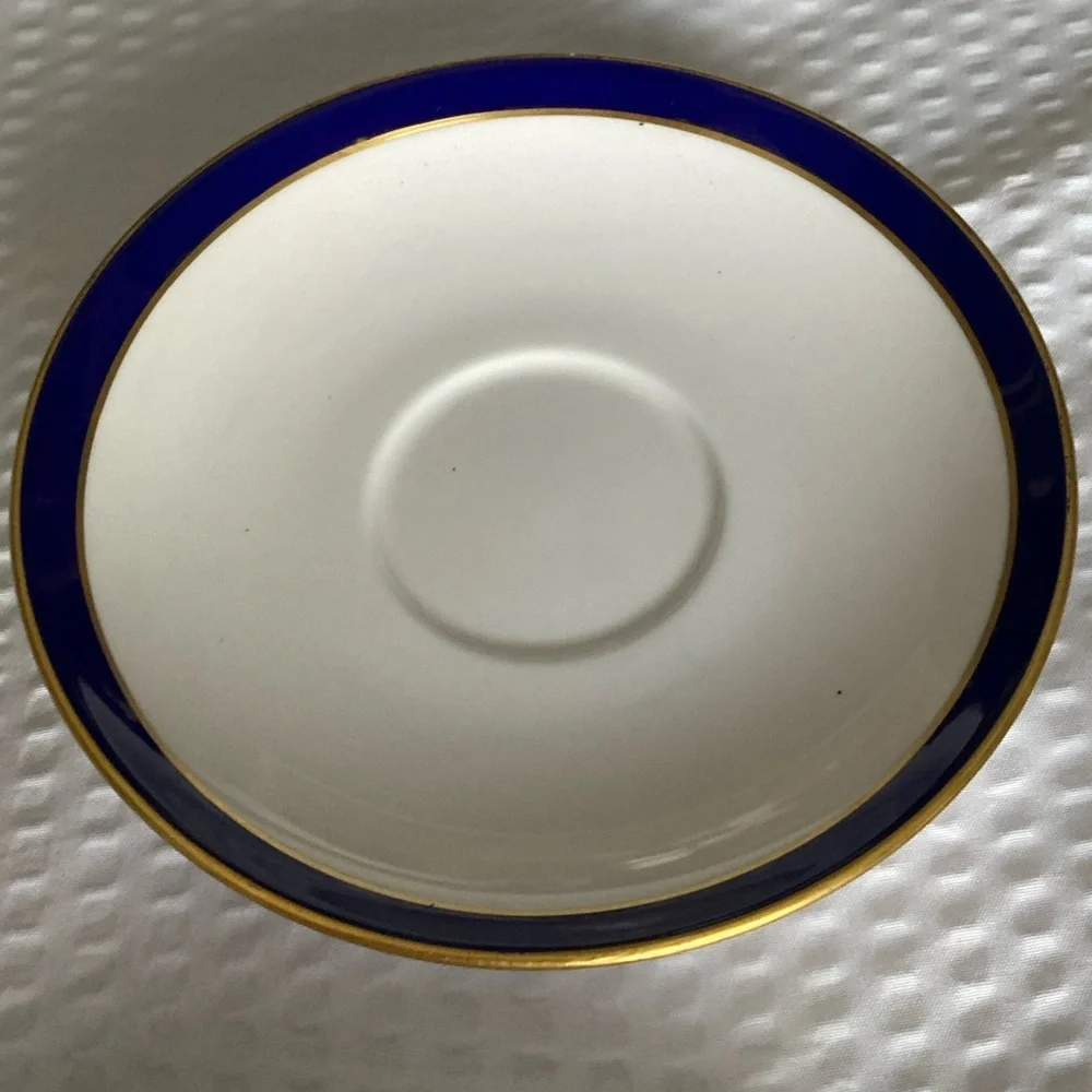 Spode Consul Cobalt Fine Bone China Saucer Set of 3 Y7332